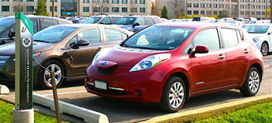 free electric vehicle (ev) charging stations at Rosalind Franklin University